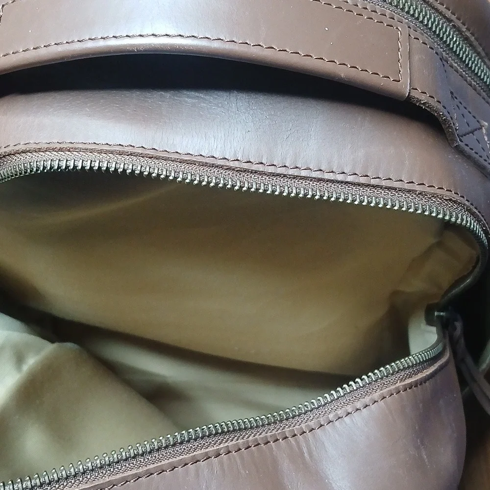 Able Alem Brown Leather‎ Backpack